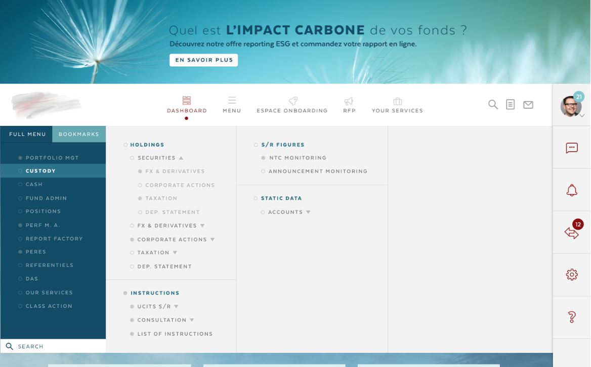 screenshot of v1 menu
