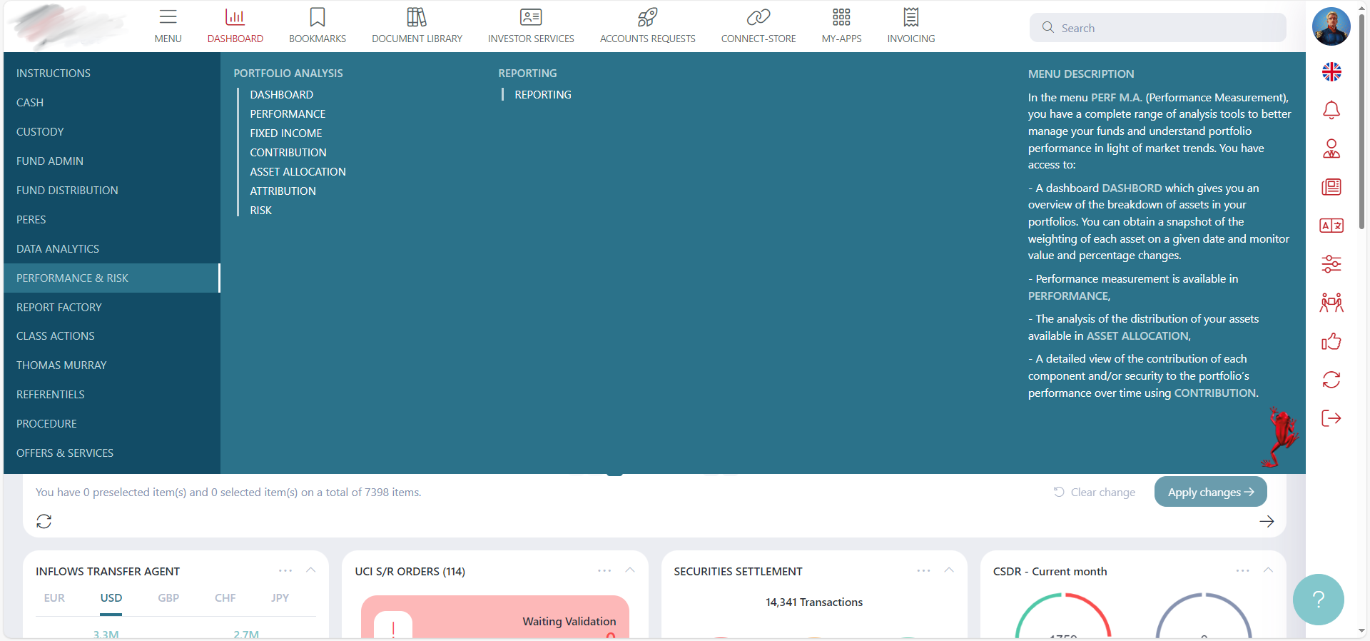 screenshot of v2 menu